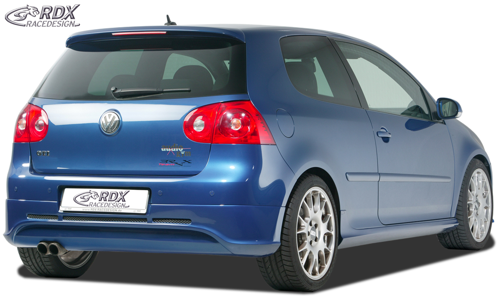 Diffuseur / Ajout de pare-chocs arrière RDX pour VW Golf 5 « GTI/R-Five » avec orifice d'échappement à gauche