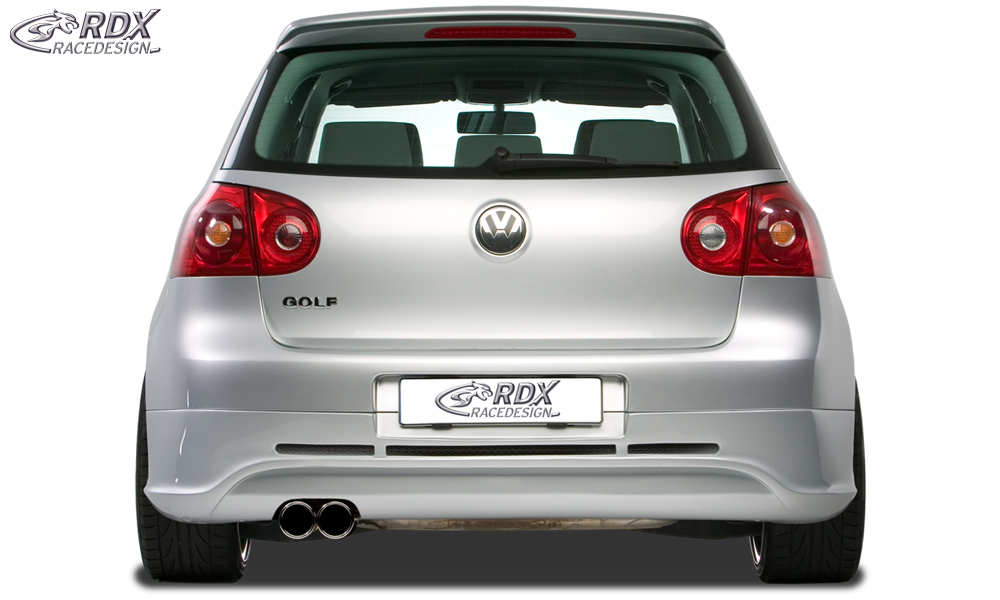 Diffuseur / Ajout de pare-chocs arrière RDX pour VW Golf 5 « GTI/R-Five » avec orifice d'échappement à gauche