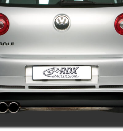 Diffuseur / Ajout de pare-chocs arrière RDX pour VW Golf 5 « GTI/R-Five » avec orifice d'échappement à gauche