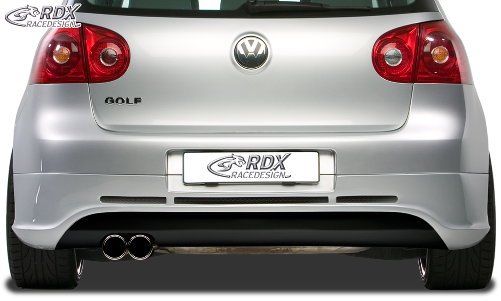 Diffuseur / Ajout de pare-chocs arrière RDX pour VW Golf 5 « GTI/R-Five » avec orifice d'échappement à gauche