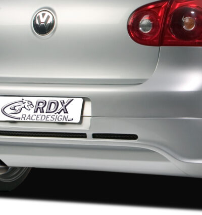 Diffuseur / Ajout de pare-chocs arrière RDX pour VW Golf 5 « GTI/R-Five » avec orifice d'échappement à gauche
