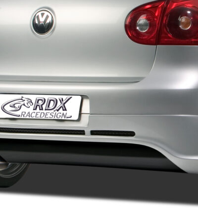 Diffuseur / Ajout de pare-chocs arrière RDX pour VW Golf 5 « GTI/R-Five » avec orifice d'échappement à gauche