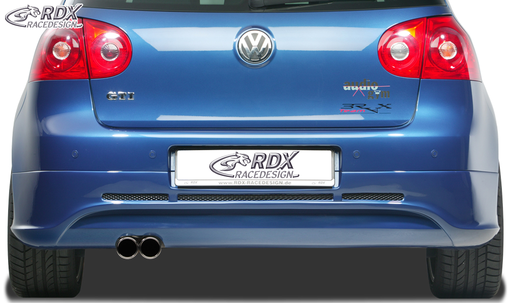 Diffuseur / Ajout de pare-chocs arrière RDX pour VW Golf 5 « GTI/R-Five » avec orifice d'échappement à gauche