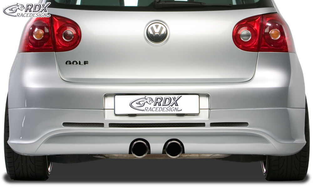 Diffuseur / Ajout de pare-chocs arrière RDX pour VW Golf 5 « GTI/R-Five » avec orifice d'échappement pour échappement R32