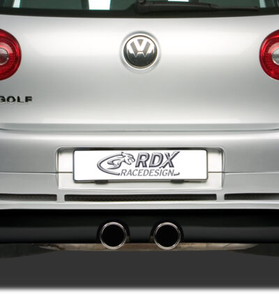 Diffuseur / Ajout de pare-chocs arrière RDX pour VW Golf 5 « GTI/R-Five » avec orifice d'échappement pour échappement R32