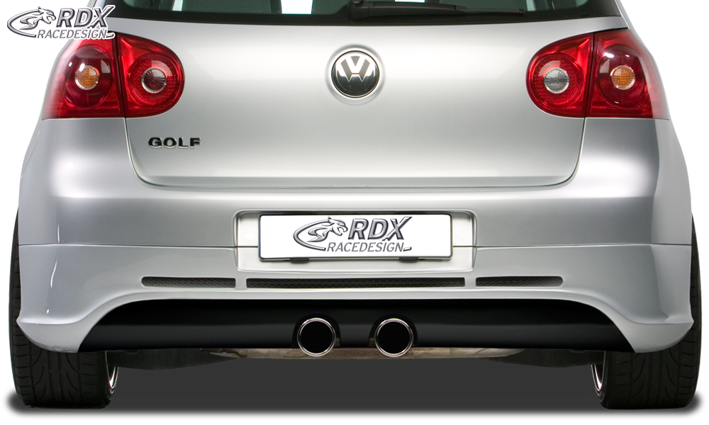 Diffuseur / Ajout de pare-chocs arrière RDX pour VW Golf 5 « GTI/R-Five » avec orifice d'échappement pour échappement R32