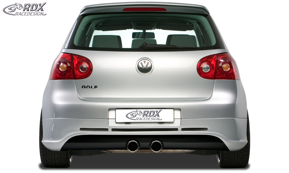 Diffuseur / Ajout de pare-chocs arrière RDX pour VW Golf 5 « GTI/R-Five » avec orifice d'échappement pour échappement R32