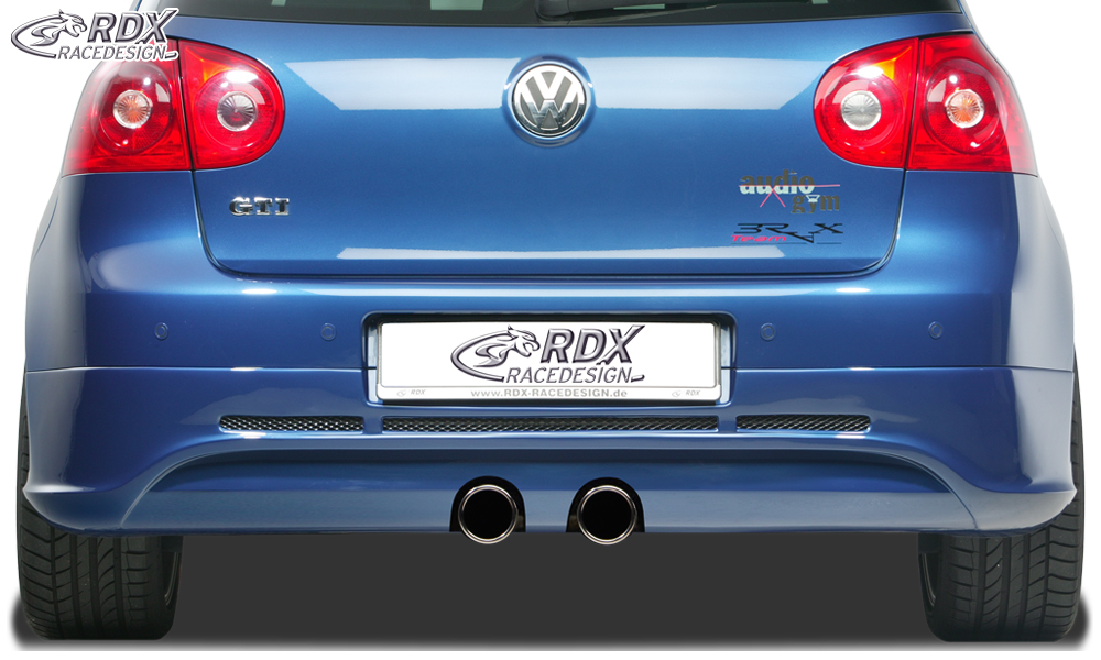 Diffuseur / Ajout de pare-chocs arrière RDX pour VW Golf 5 « GTI/R-Five » avec orifice d'échappement pour échappement R32