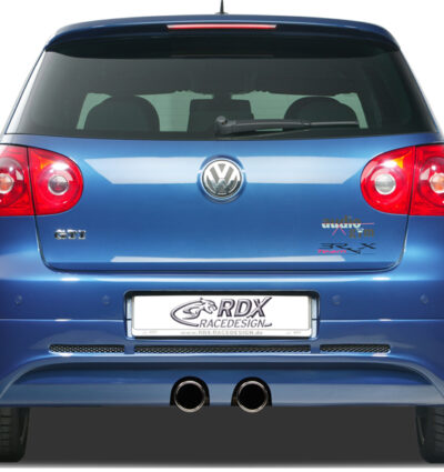 Diffuseur / Ajout de pare-chocs arrière RDX pour VW Golf 5 « GTI/R-Five » avec orifice d'échappement pour échappement R32