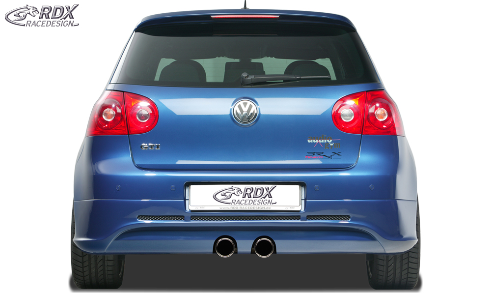 Diffuseur / Ajout de pare-chocs arrière RDX pour VW Golf 5 « GTI/R-Five » avec orifice d'échappement pour échappement R32
