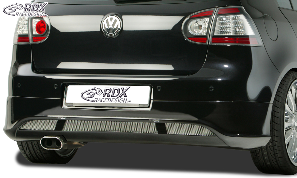 Diffuseur / Ajout de pare-chocs arrière RDX pour VW Golf 5 « V2 » avec orifice d'échappement à gauche