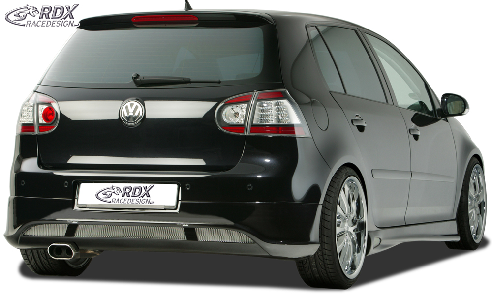 Diffuseur / Ajout de pare-chocs arrière RDX pour VW Golf 5 « V2 » avec orifice d'échappement à gauche