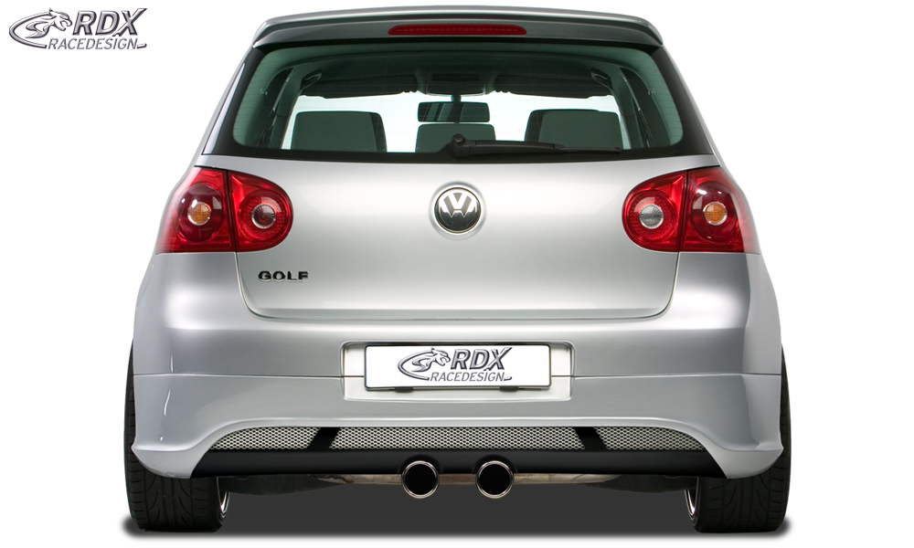 Diffuseur / Ajout de pare-chocs arrière RDX pour VW Golf 5 « V2 » avec orifice d'échappement pour échappement R32