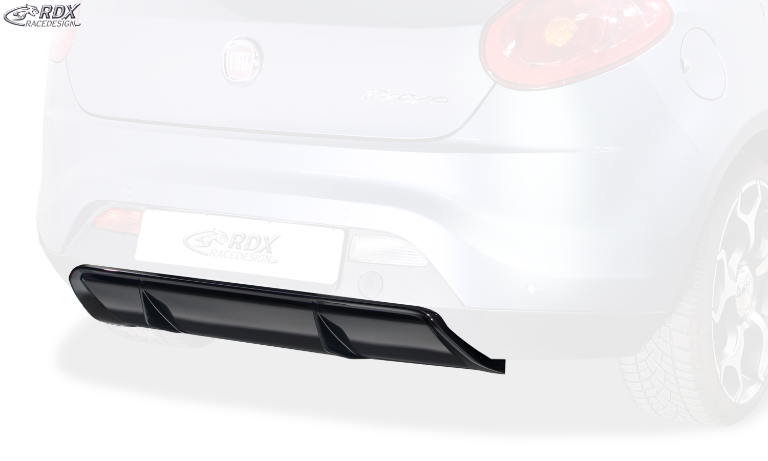 Diffuseur / Ajout de pare-chocs arrière RDX pour FIAT Bravo (198) diffuseur