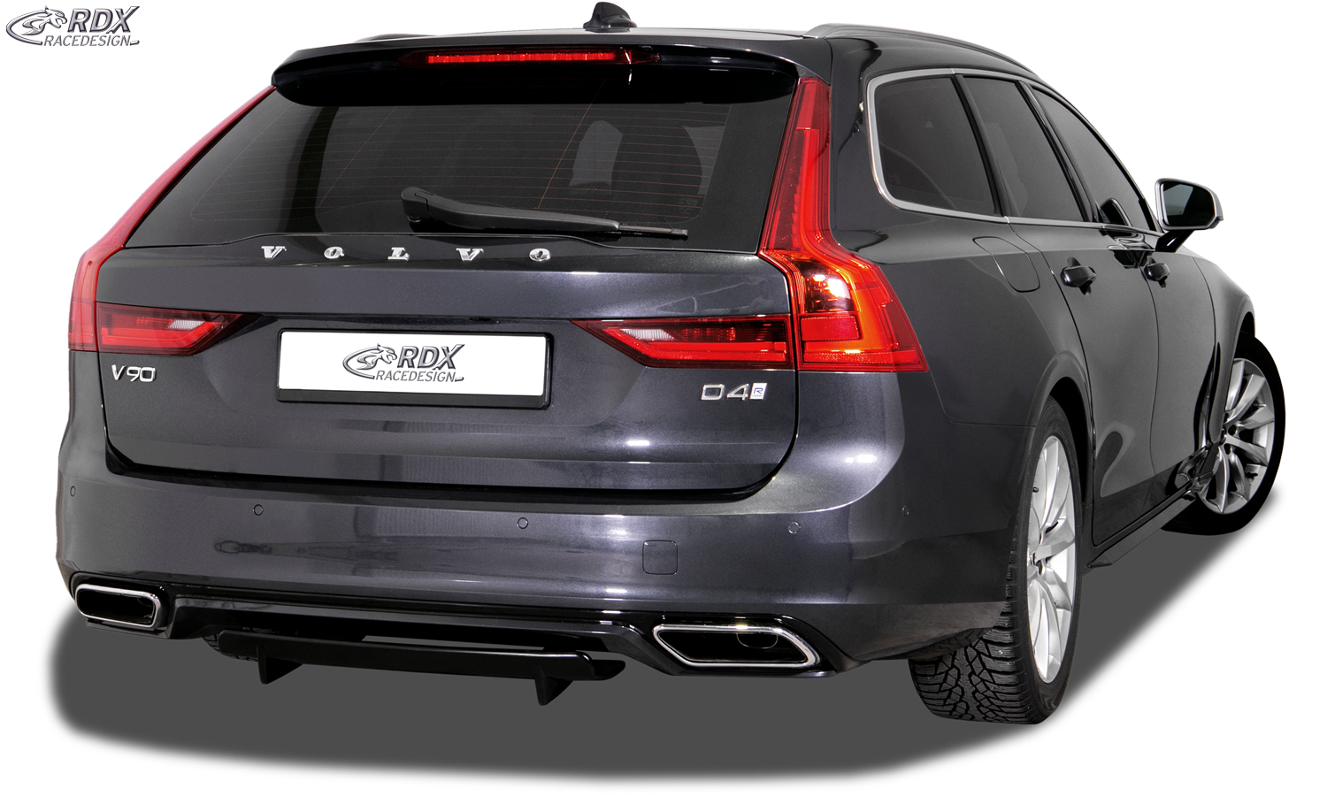 Diffuseur arrière RDX U-Diff XL pour VOLVO V90 / S90 R-Design (2016+)