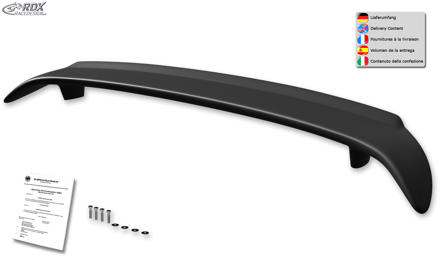 Aileron / Becquet RDX pour VW ID.7 (ED / 2023-aujourd'hui)
