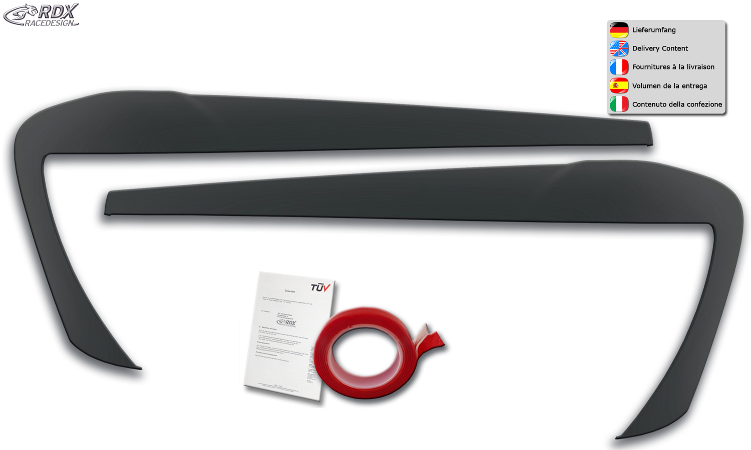 paupières de phares (la paire) RDX pour BMW X3 F25 LCI et X4 F26 (2014-2018)