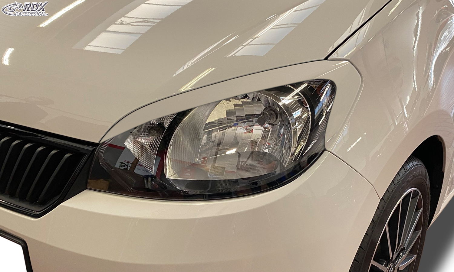 paupières de phares (la paire) RDX pour SKODA Citigo Light Brows