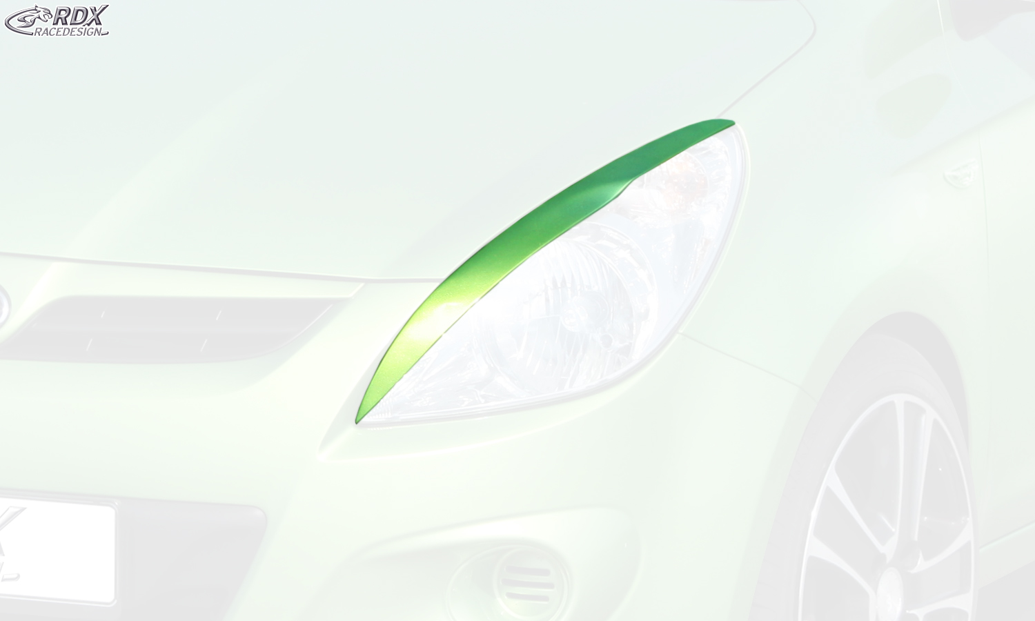 paupières de phares (la paire) RDX pour HYUNDAI i20 (PB / PBT | 2008-2012)
