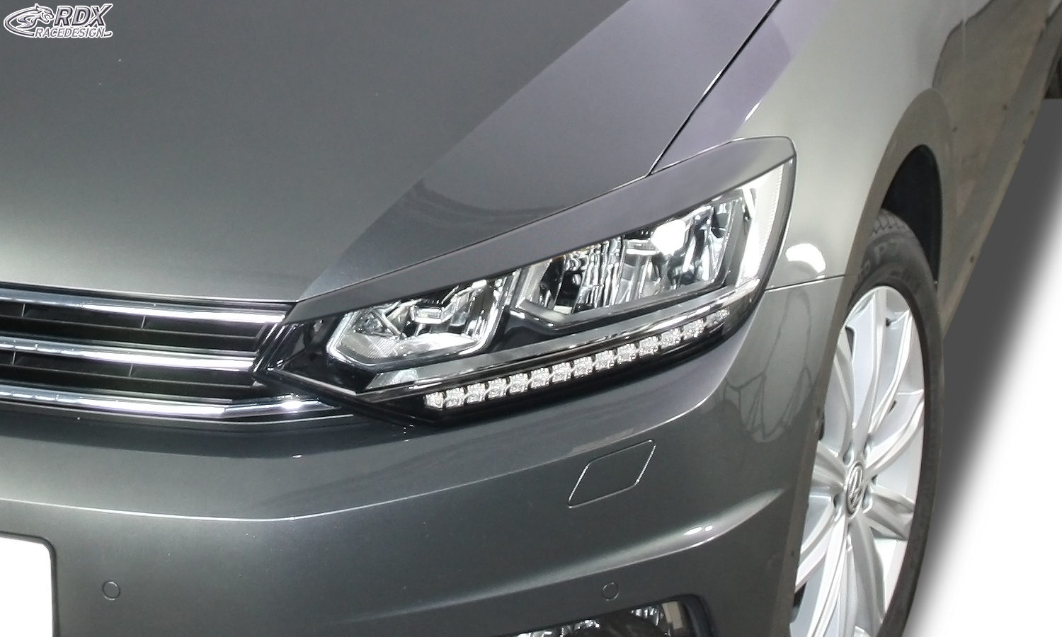 paupières de phares (la paire) RDX pour VW Touran 5T (2015+ uniquement pour phares LED)