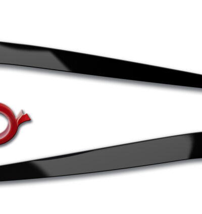 paupières de phares (la paire) RDX pour VW Touran 5T (2015+ uniquement pour phares LED) noir brillant Light Brows