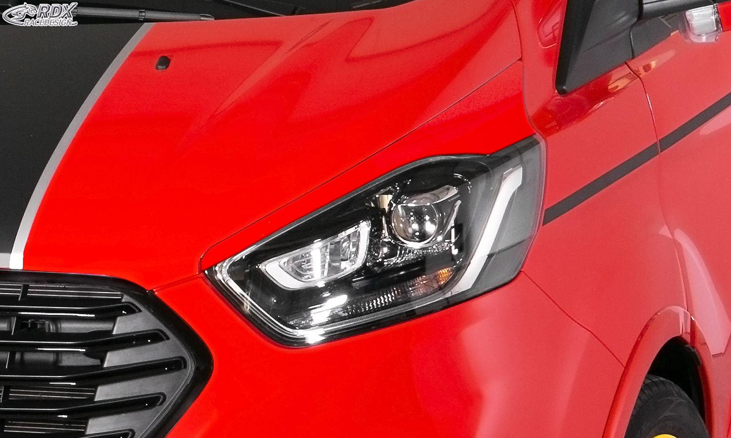 paupières de phares (la paire) RDX pour FORD Transit Custom et Tourneo Custom (2018+)