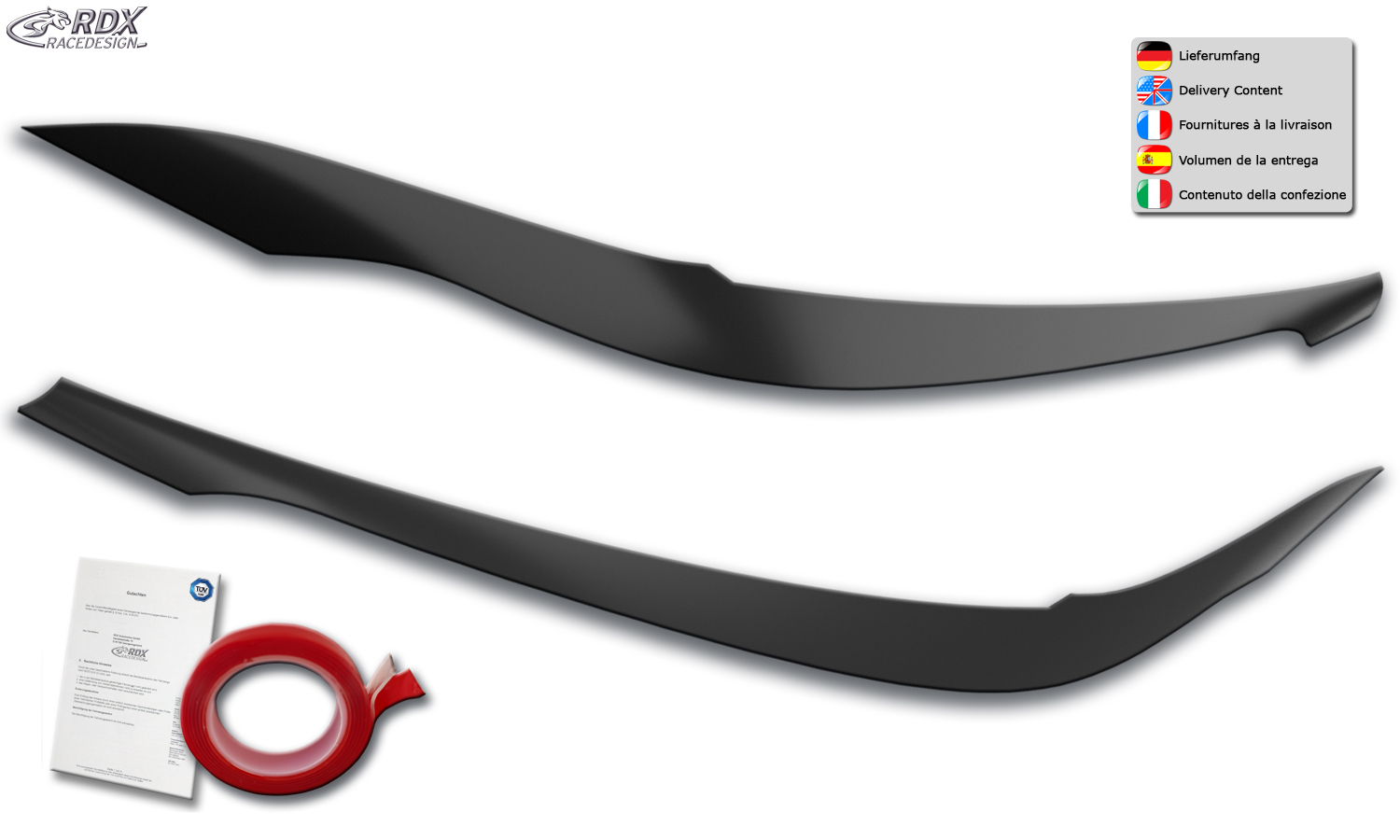 paupières de phares (la paire) RDX pour BMW Série 3 G20 G21