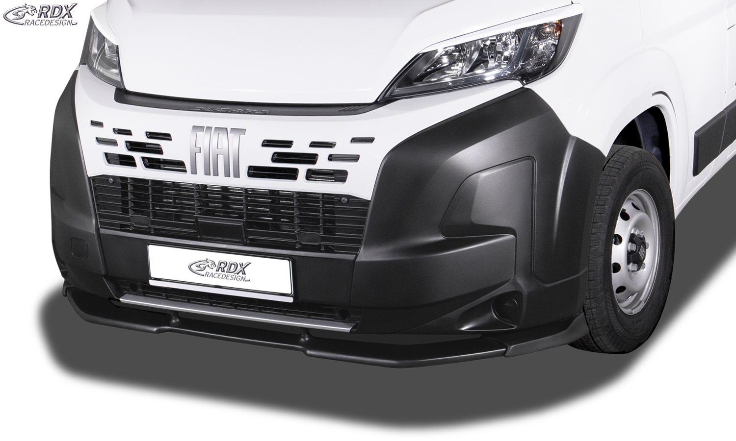 paupières de phares (la paire) RDX pour FIAT Ducato (2014+), CITROËN Jumper/Relay (2014+), OPEL/VAUXHALL Movano (2021+), PEUGEOT Boxer (2014+), TOYOTA ProAce Max (2024+), IVECO eSuperJolly (2026+) et RAM ProMaster (2013+) - Blanc brillant