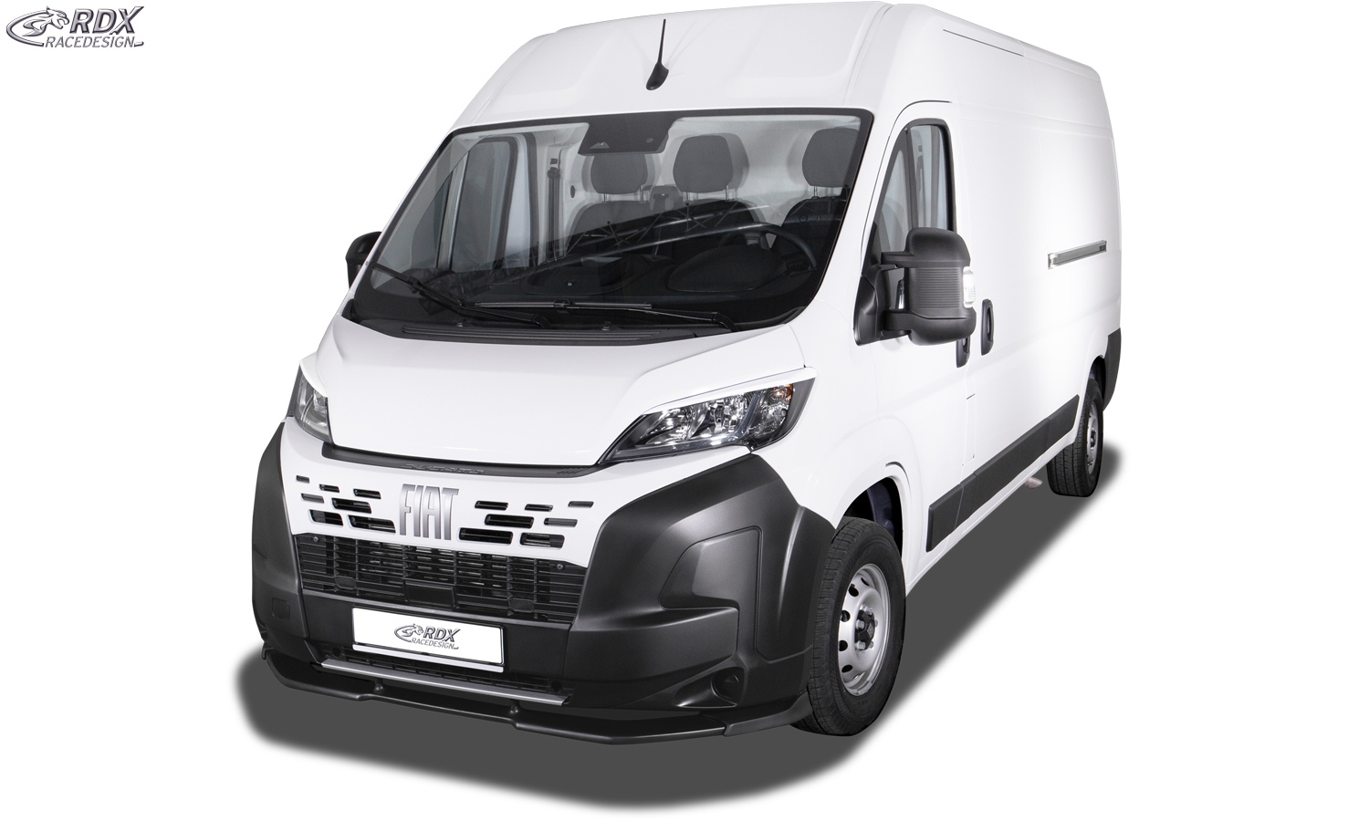 paupières de phares (la paire) RDX pour FIAT Ducato (2014+), CITROËN Jumper/Relay (2014+), OPEL/VAUXHALL Movano (2021+), PEUGEOT Boxer (2014+), TOYOTA ProAce Max (2024+), IVECO eSuperJolly (2026+) et RAM ProMaster (2013+) - Blanc brillant