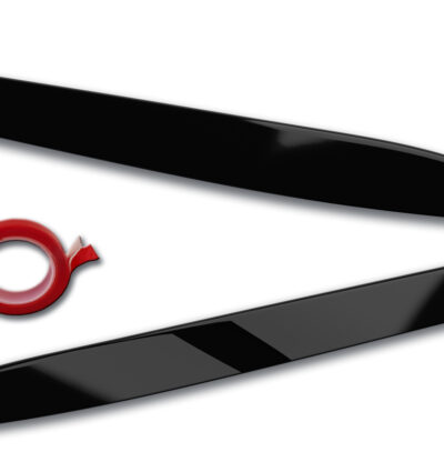 paupières de phares (la paire) RDX pour MERCEDES Classe A W 176 245G 2012+ noir brillant Light Brows