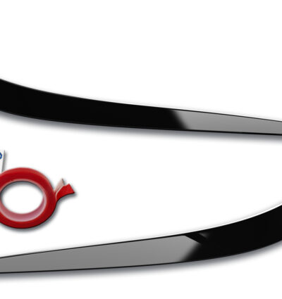 paupières de phares (la paire) RDX pour KIA XCeed CD (2019-2022 et 2022+) noir brillant Light Brows