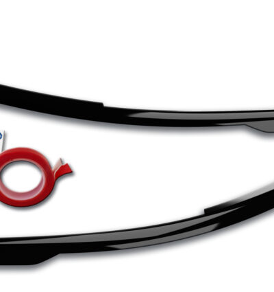 paupières de phares (la paire) RDX pour VW Golf 8 (CD / CDV | 2019-présent) noir brillant Light Brows