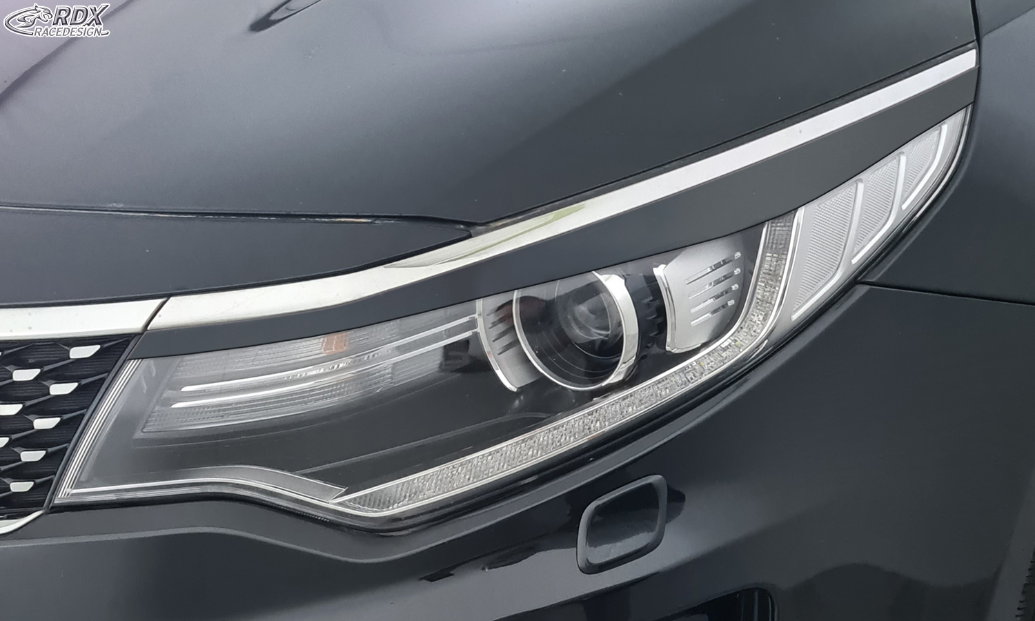 paupières de phares (la paire) RDX pour KIA Optima (JF / 2015+)