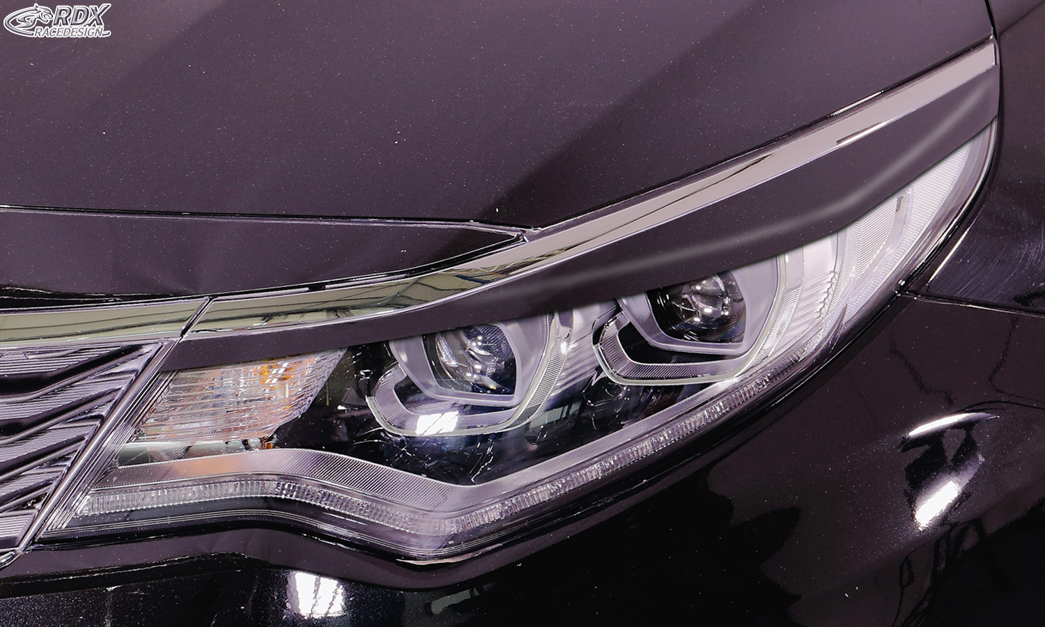 paupières de phares (la paire) RDX pour KIA Optima (JF / 2015+)