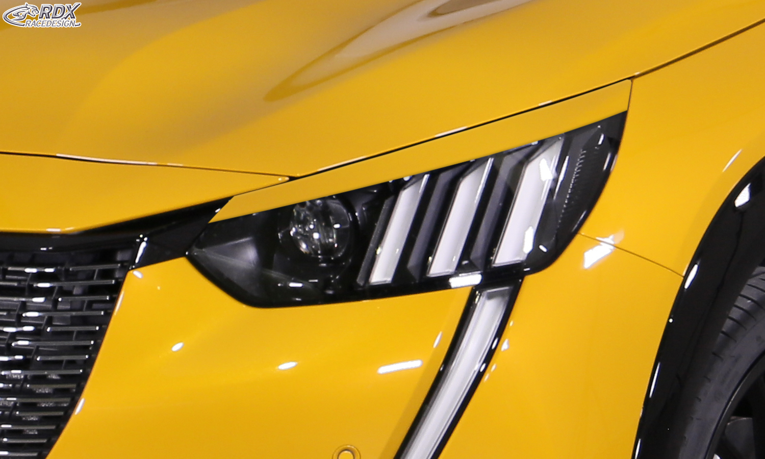 paupières de phares (la paire) RDX pour PEUGEOT 208 et 2008 (U / 2019+)