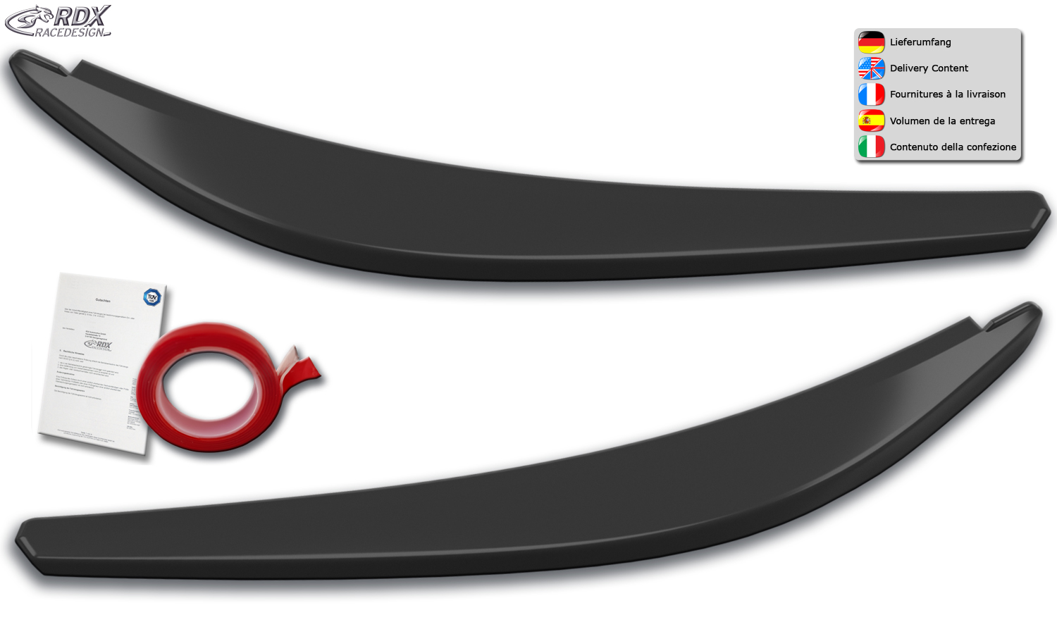 paupières de phares (la paire) RDX pour TOYOTA Yaris (XPA1 / 2020+)