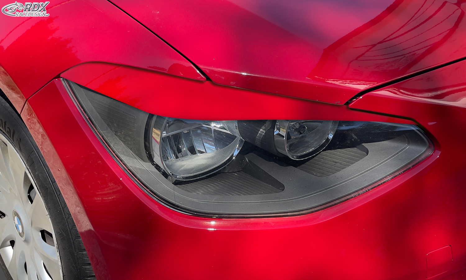 paupières de phares (la paire) RDX pour BMW Série 1 (F20 / F21 / 2011+), pour halogène, feux de jour