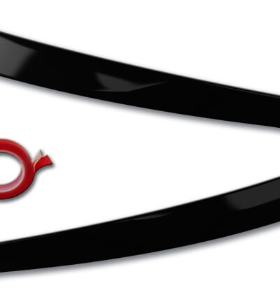 paupières de phares (la paire) RDX pour MERCEDES GLC X253 et GLC Coupé C253 (204X | 2019-2023) noir brillant Light Brows