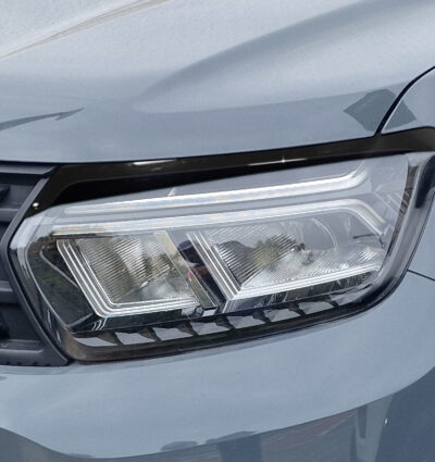 paupières de phares (la paire) RDX pour DACIA Duster II SR (Mod. 2018-2024) noir brillant Light Brows