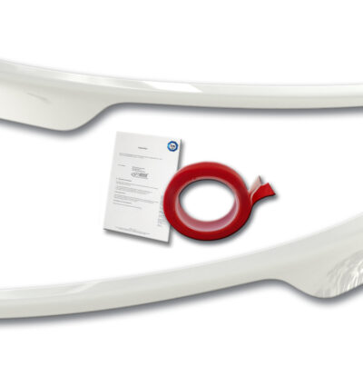 paupières de phares (la paire) RDX pour FORD Transit (2014-présent) pour phares halogènes argentés, sourcils de phares blancs brillants