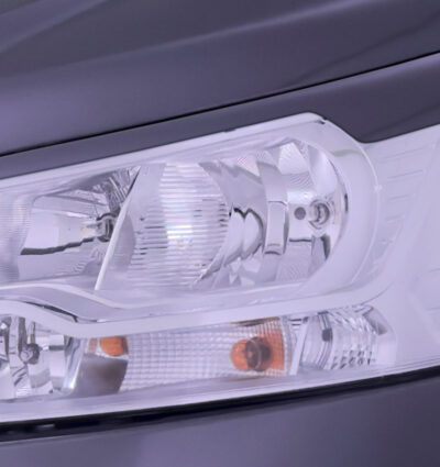 paupières de phares (la paire) RDX pour FORD Transit (2014-présent) pour phares halogènes argentés