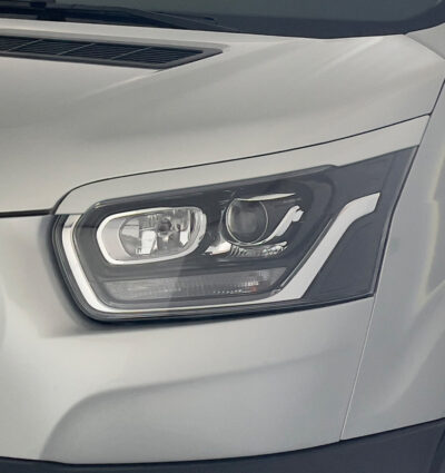 paupières de phares (la paire) RDX pour FORD Transit (2014-présent) pour phares xénon et halogènes noirs Light Brows