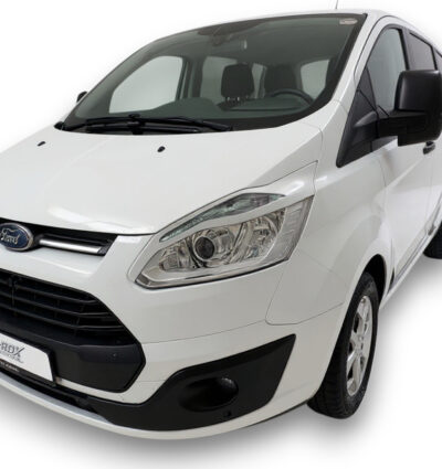 paupières de phares (la paire) RDX pour FORD Transit Custom et Tourneo Custom (2012-2018) blanc brillant Light Brows