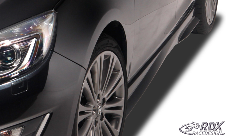 Bas de caisse (la paire) RDX pour OPEL / VAUXHALL Astra J (hors GTC) « Turbo »