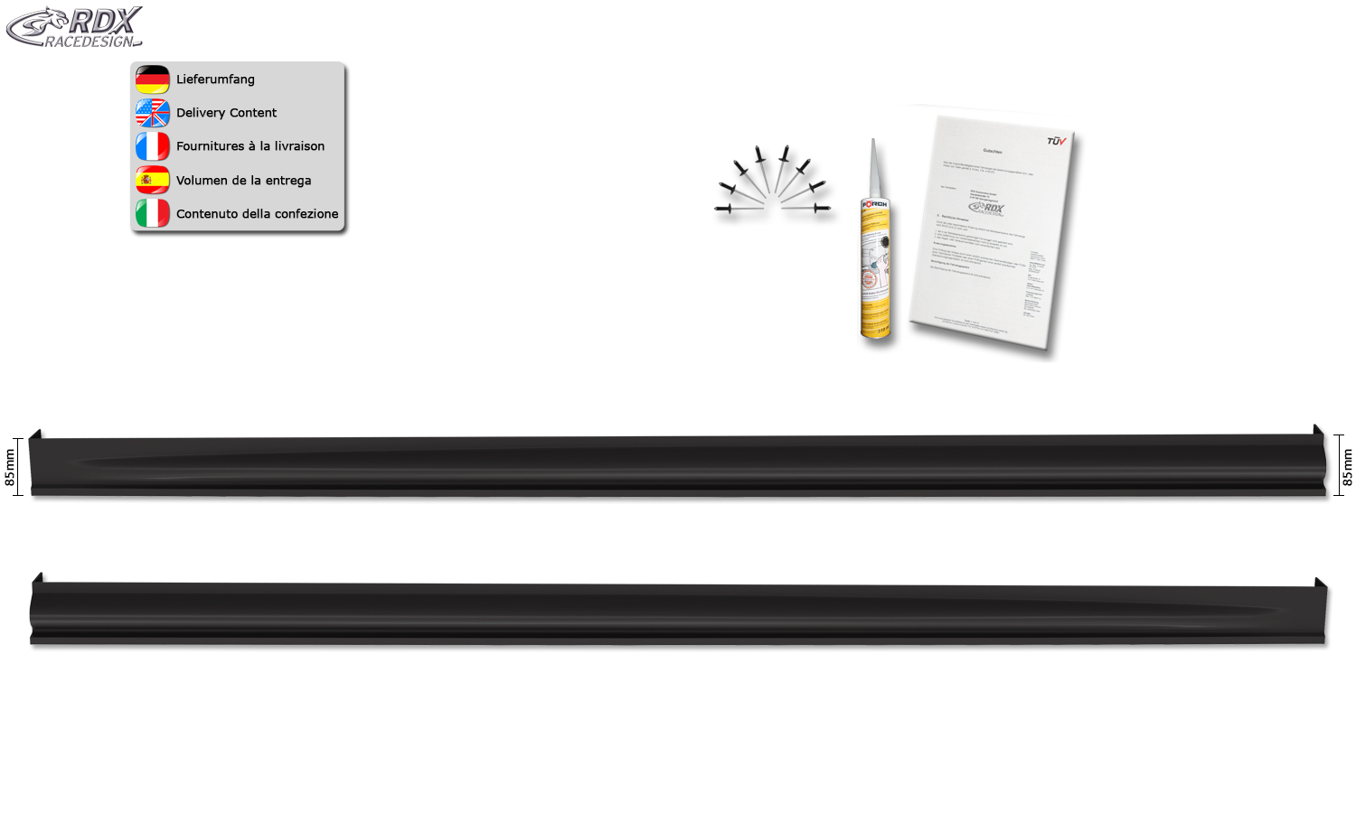 Bas de caisse (la paire) RDX pour OPEL / VAUXHALL Astra L "Edition"