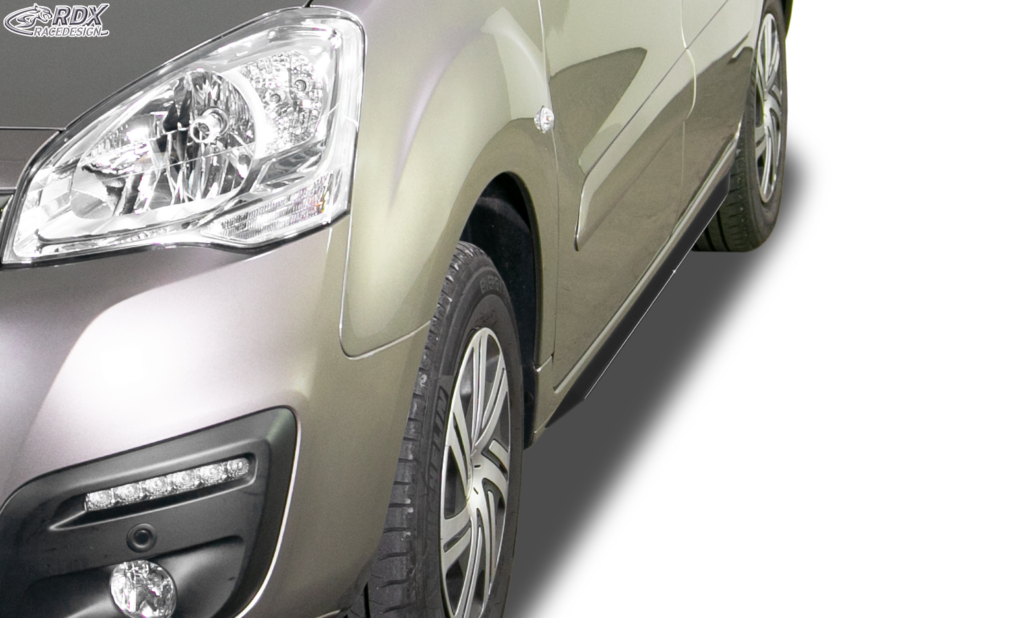 Bas de caisse (la paire) RDX pour CITROËN Berlingo 2008-2018 (Type 7) / pour PEUGEOT Partner 2008-2018 (Type 7) "Slim"
