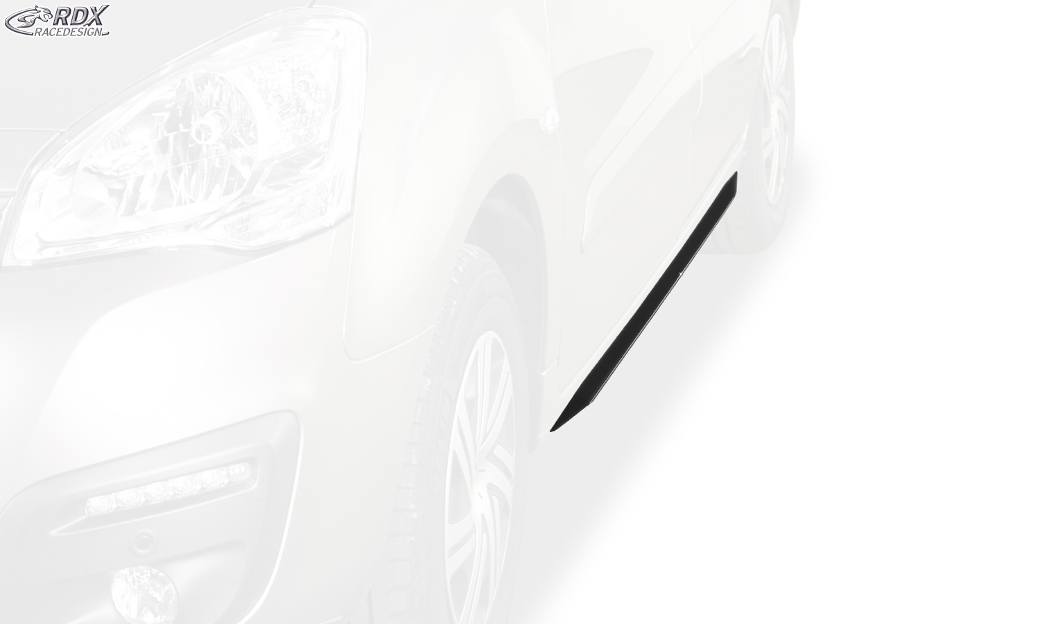 Bas de caisse (la paire) RDX pour CITROËN Berlingo 2008-2018 (Type 7) / pour PEUGEOT Partner 2008-2018 (Type 7) "Slim"