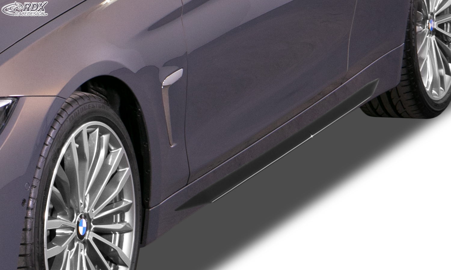 Bas de caisse (la paire) RDX pour BMW Série 4 F32 / F33 / F36 (-2017 et 2017+) « Slim »