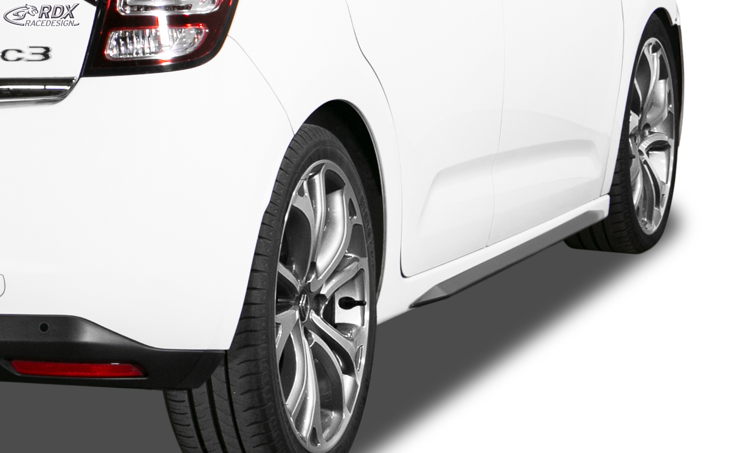 Bas de caisse (la paire) RDX pour CITROËN C3 2009-2017 « Slim »
