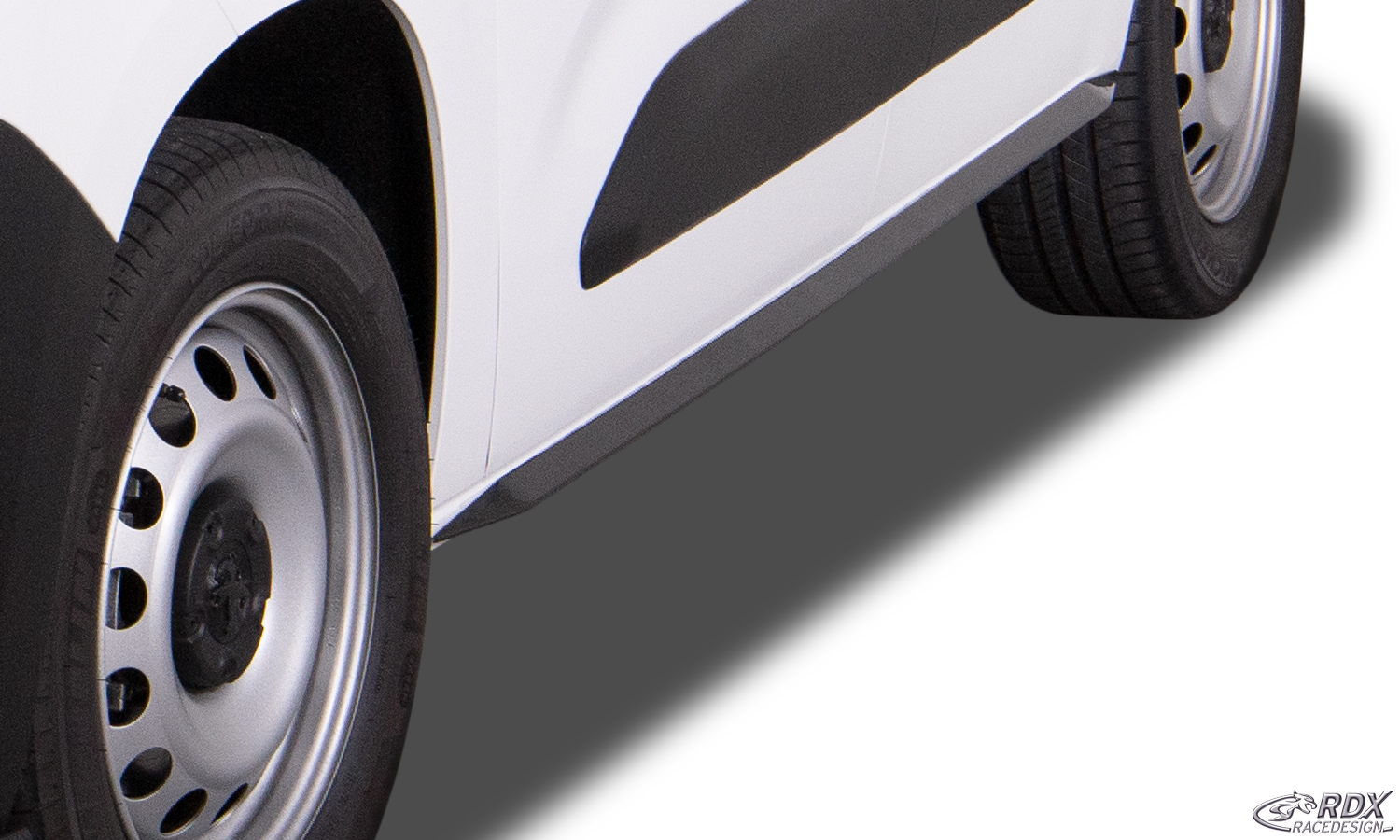 Bas de caisse (la paire) RDX pour CITROËN Berlingo, PEUGEOT Partner & Rifter, OPEL / VAUXHALL Combo, TOYOTA ProAce City (Type E, 2018+) "Slim"